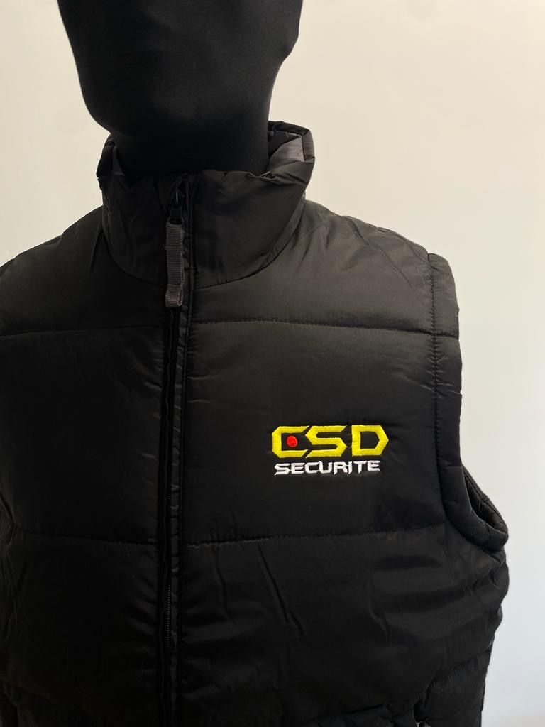 Doudoune sans manches brodée CSD Sécurité
