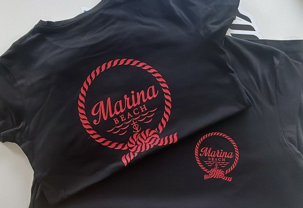 T-shirts floqués Marina Beach