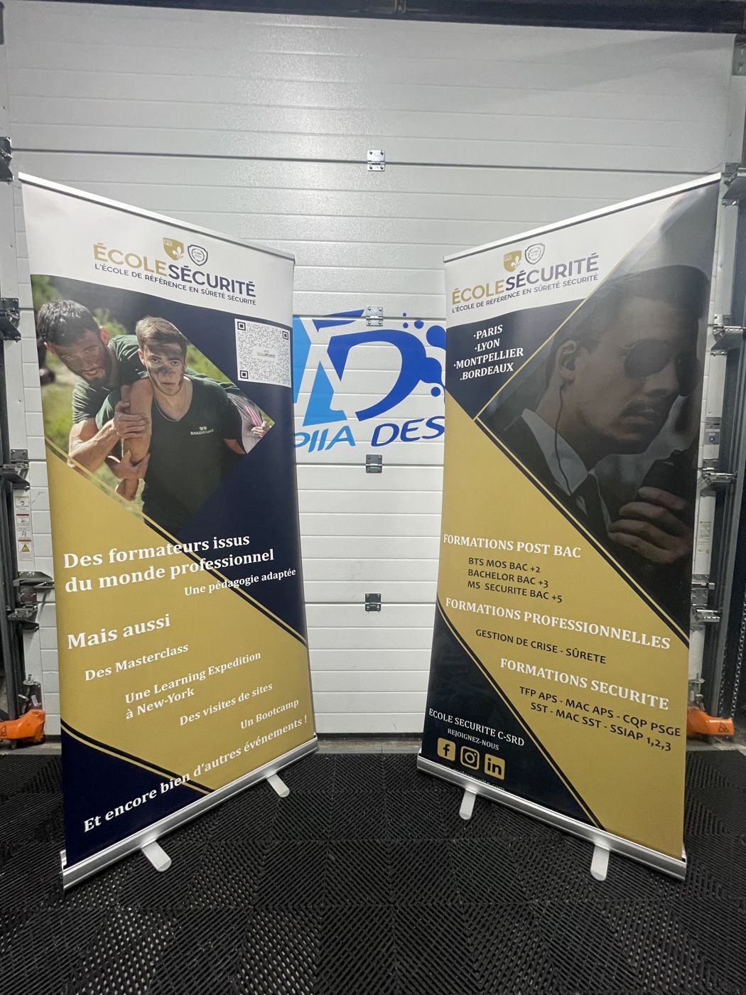 Roll-up École Sécurité – impression et plv