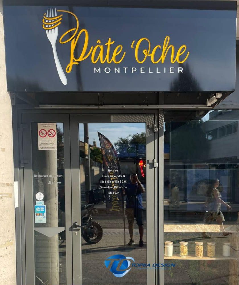 Pâte’Oche, ancienne enseigne (avant) – enseignes